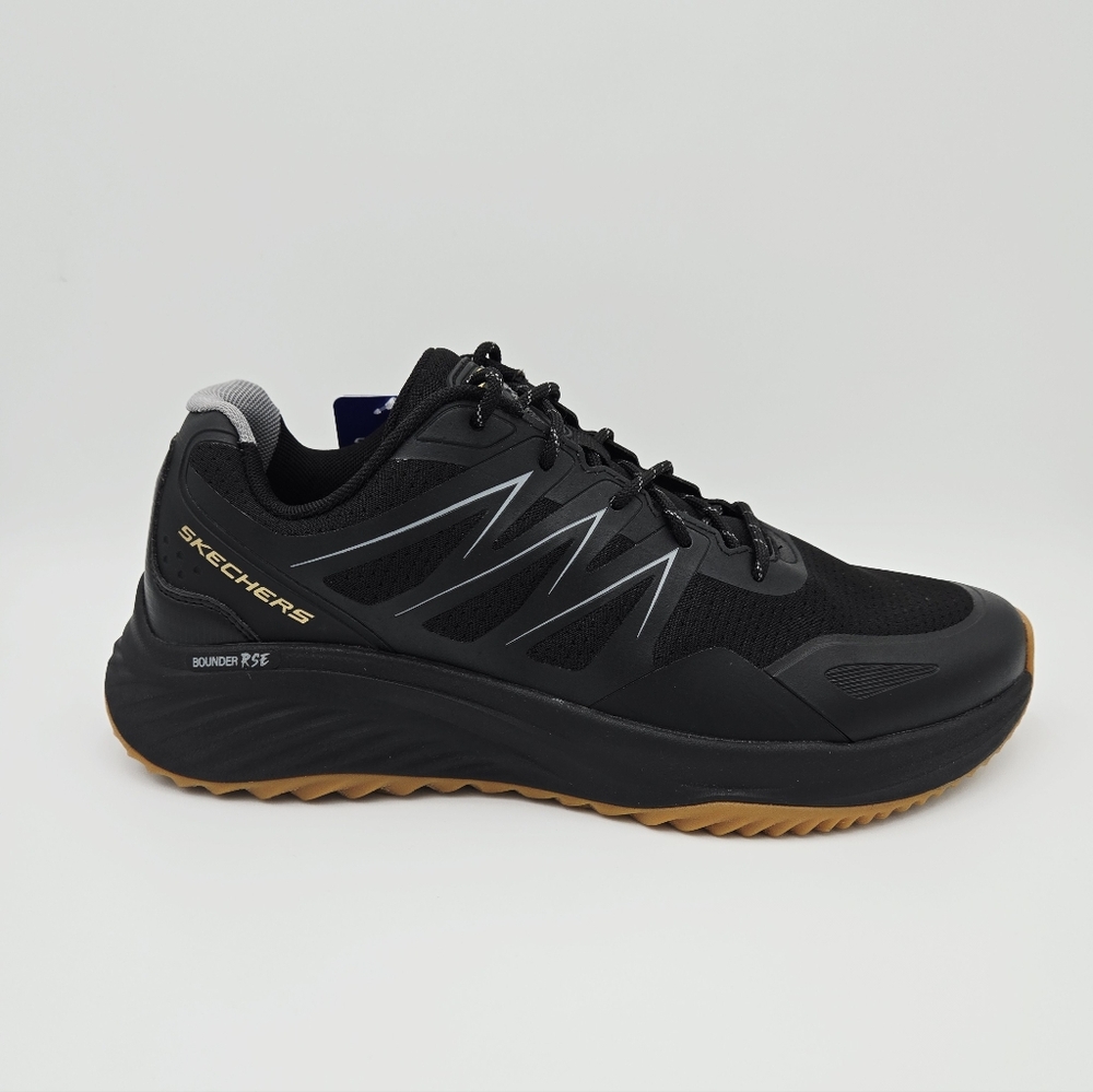 Skechers BOUNDER RSE-ZONER Black/ Gold Men's Sneakers  232781/BKGD #F3
